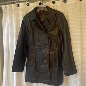 Banana Republic Chocolate brown genuine leather jacket -small